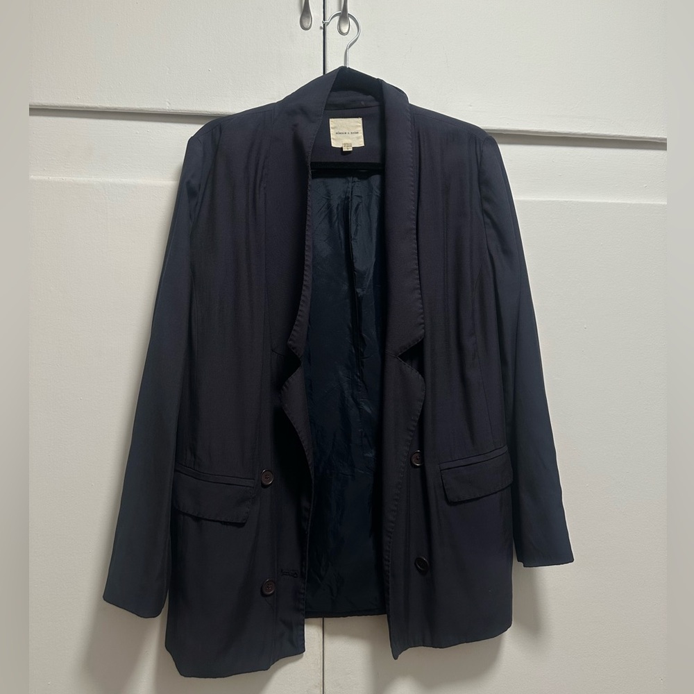 Silence & Noise Navy Blazer
